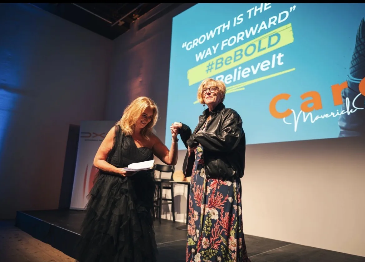 Carol on stage at the Be Bold event